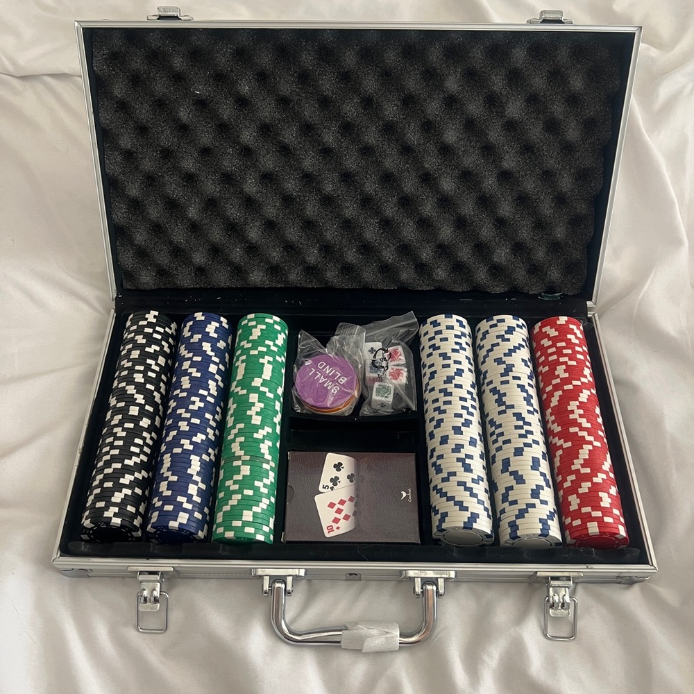Poker Chip Set with Aluminum Case